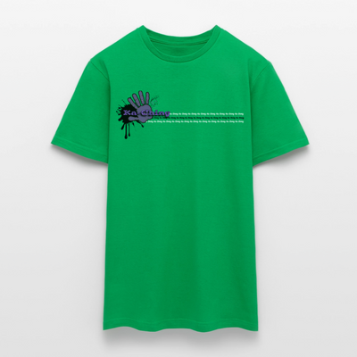 Unisex T-Shirt Ching Purple Logo CHPU-T-06c - kelly green