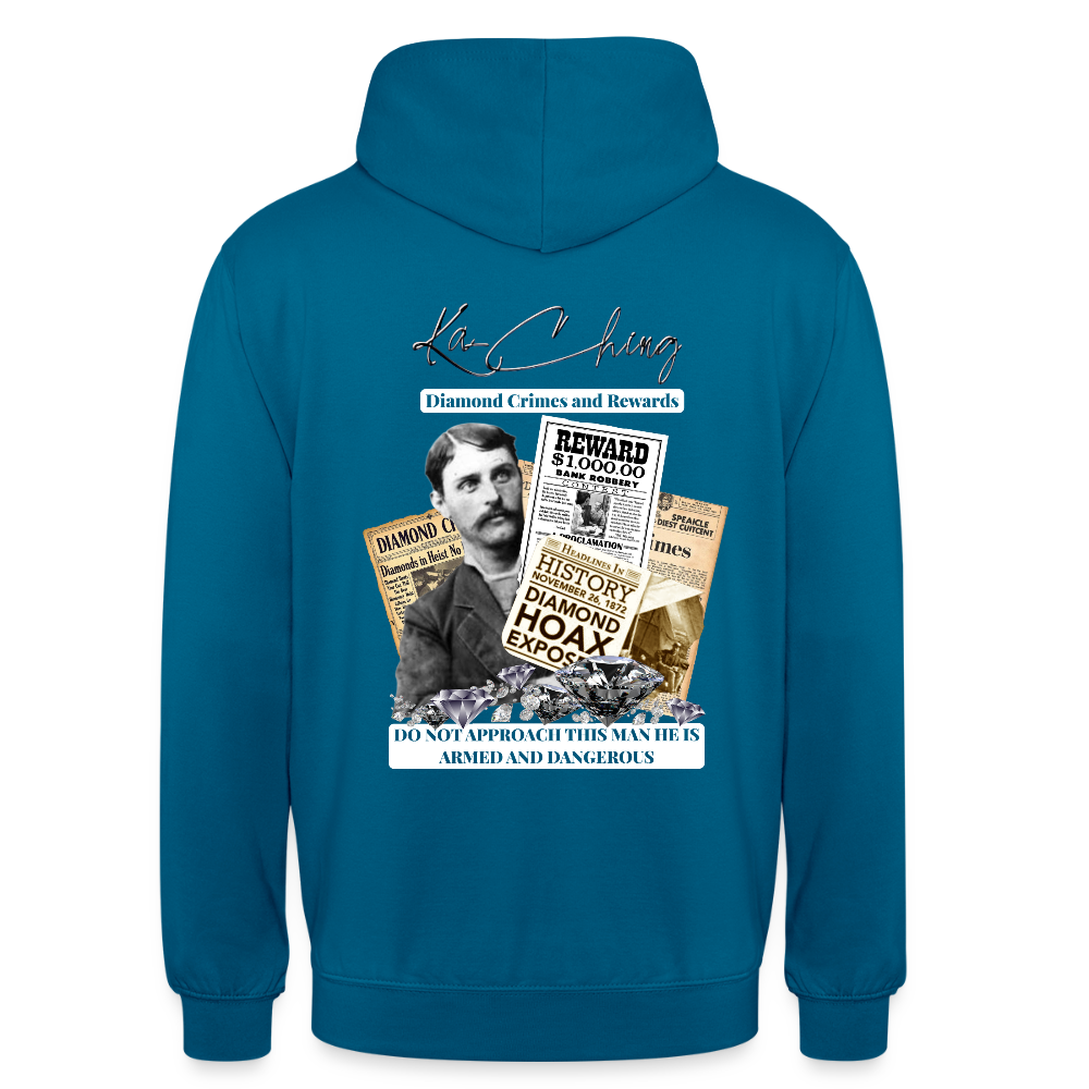 diamond range limited edition Hoodie  design 3 - deep sea blue 