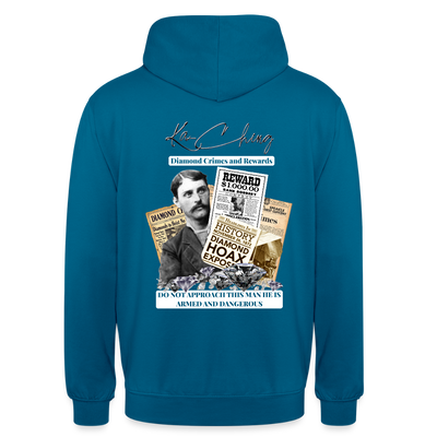 diamond range limited edition Hoodie  design 3 - deep sea blue 