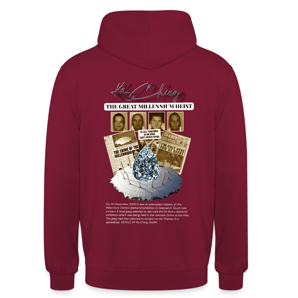 Diamond Range Unisex Hoodie limited editions design 1 - bordeaux