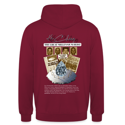 Diamond Range Unisex Hoodie limited editions design 1 - bordeaux