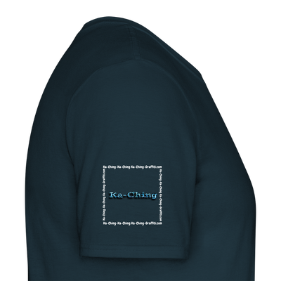 Unisex T-Shirt Ching Blue Logo WH/Dark CHBL-T-05d - navy