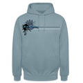 Unisex Hoodie Ching Blue logo - stonewash blue