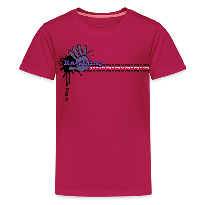 Unisex T-Shirt Ching Purple Logo - dark pink