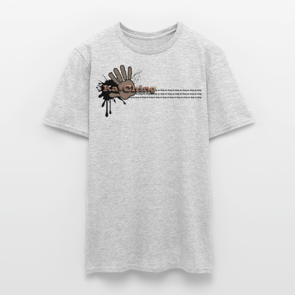 Unisex T-Shirt Ching Bronze Logo CHBZ-T-04w - heather grey