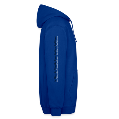 Ka-Ching Unisex Hoodie Ching Bronze logo - bright royal