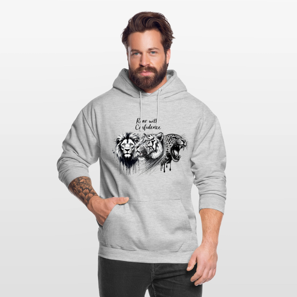 Ka-Ching Raw with confidence Unisex Hoodie - light heather grey