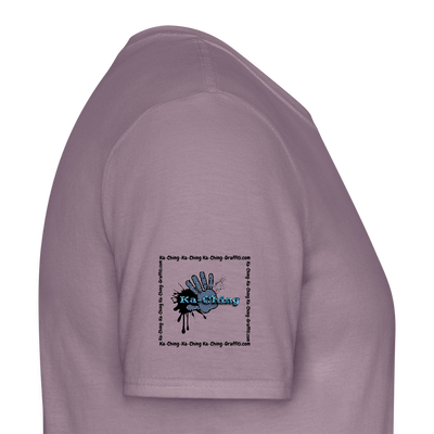Unisex T-Shirt Ching Blue Logo CHBL-T-05c - purple-grey 