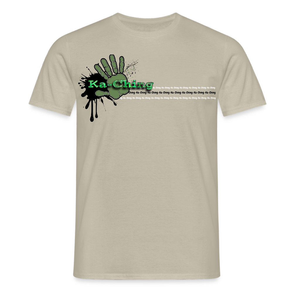 Unisex T-Shirt Ching Green Logo CHGR-T-01c - sand beige