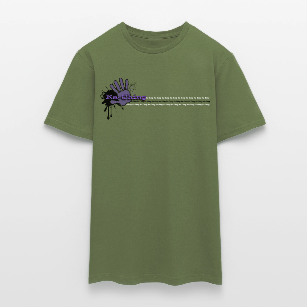 Unisex T-Shirt Ching Purple Logo CHPU-T-06c - military green