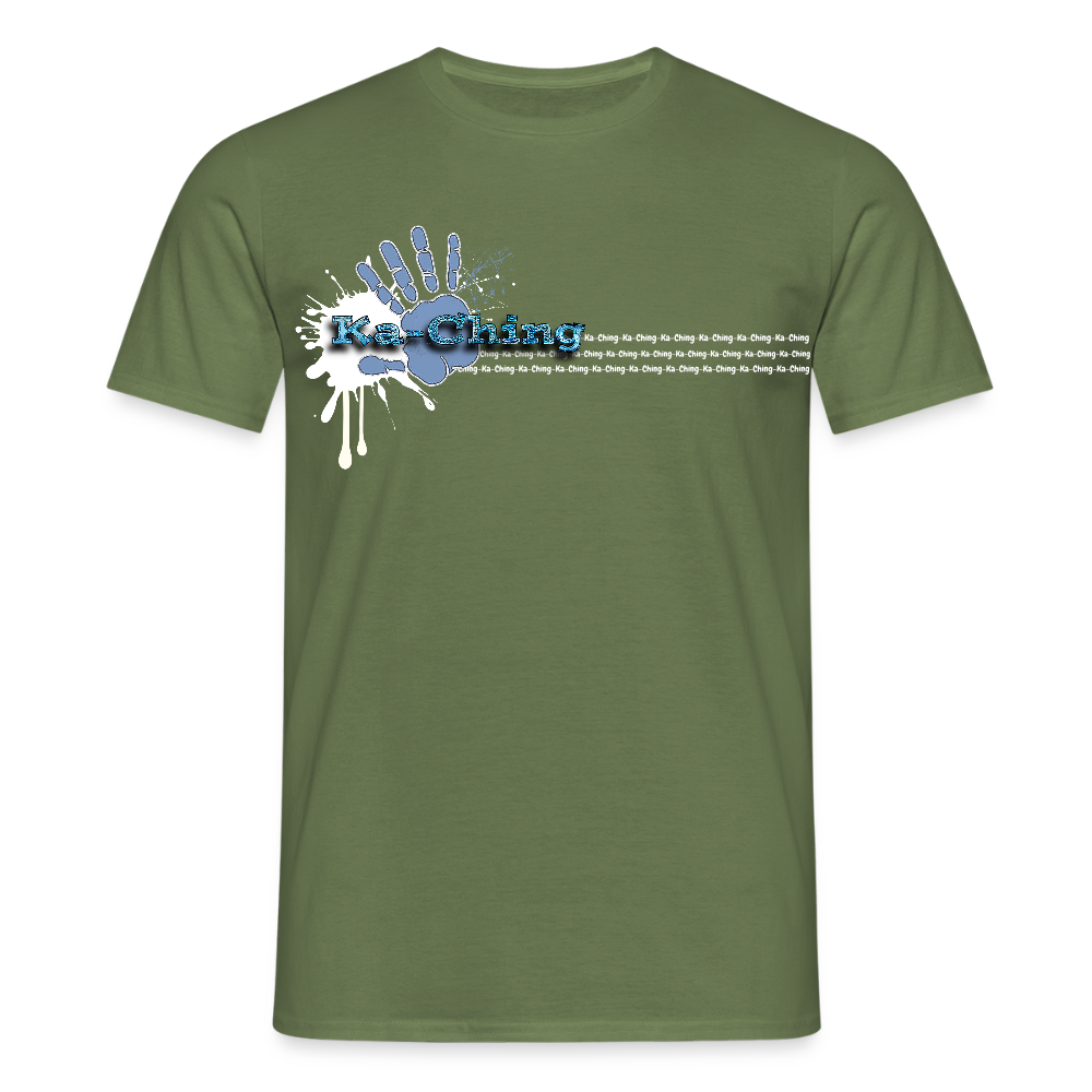 Unisex T-Shirt Ching Blue Logo WH/Dark CHBL-T-05d - military green