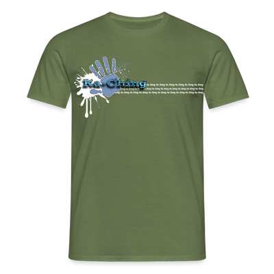 Unisex T-Shirt Ching Blue Logo WH/Dark CHBL-T-05d - military green