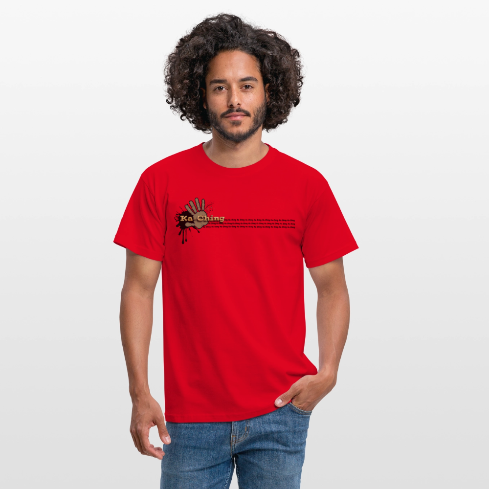 Ka-Ching T-Shirt Ching Gold Logo CHGD-T-02w - red