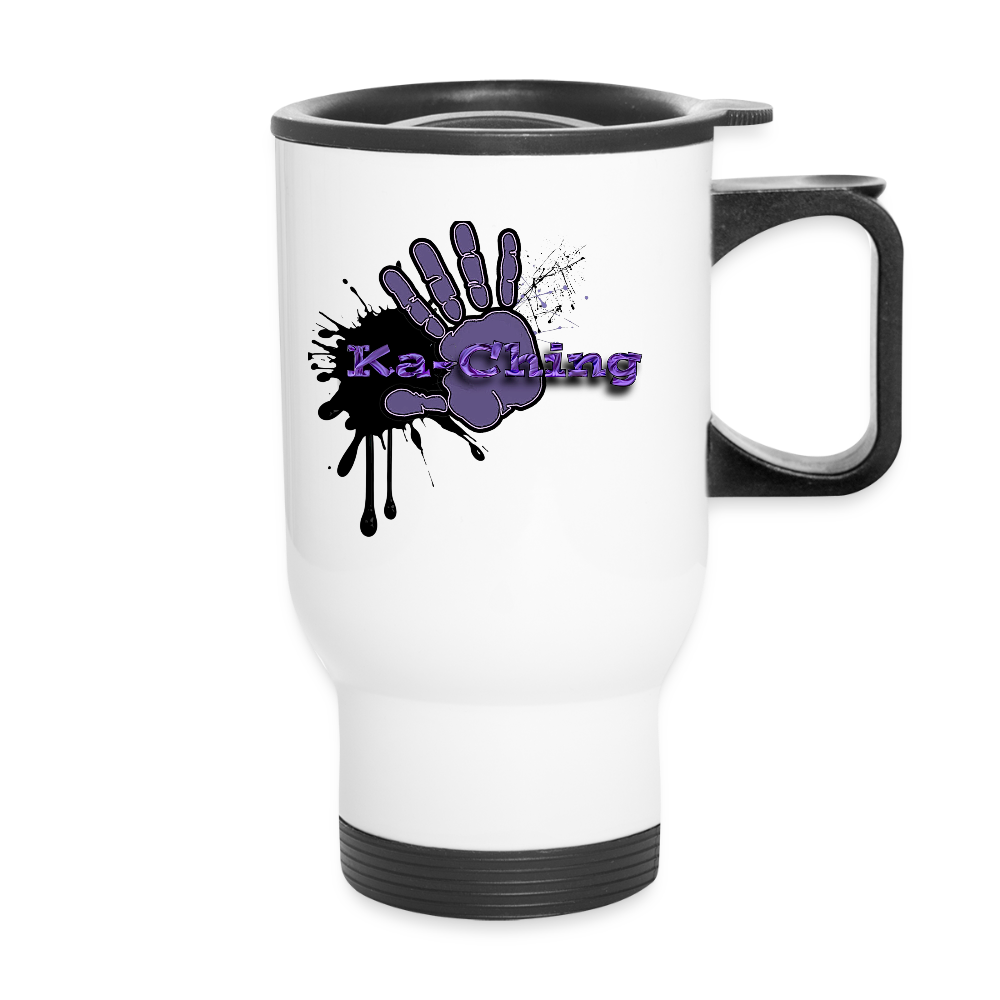 Ka-Ching Travel Mug  Ching Purple - white