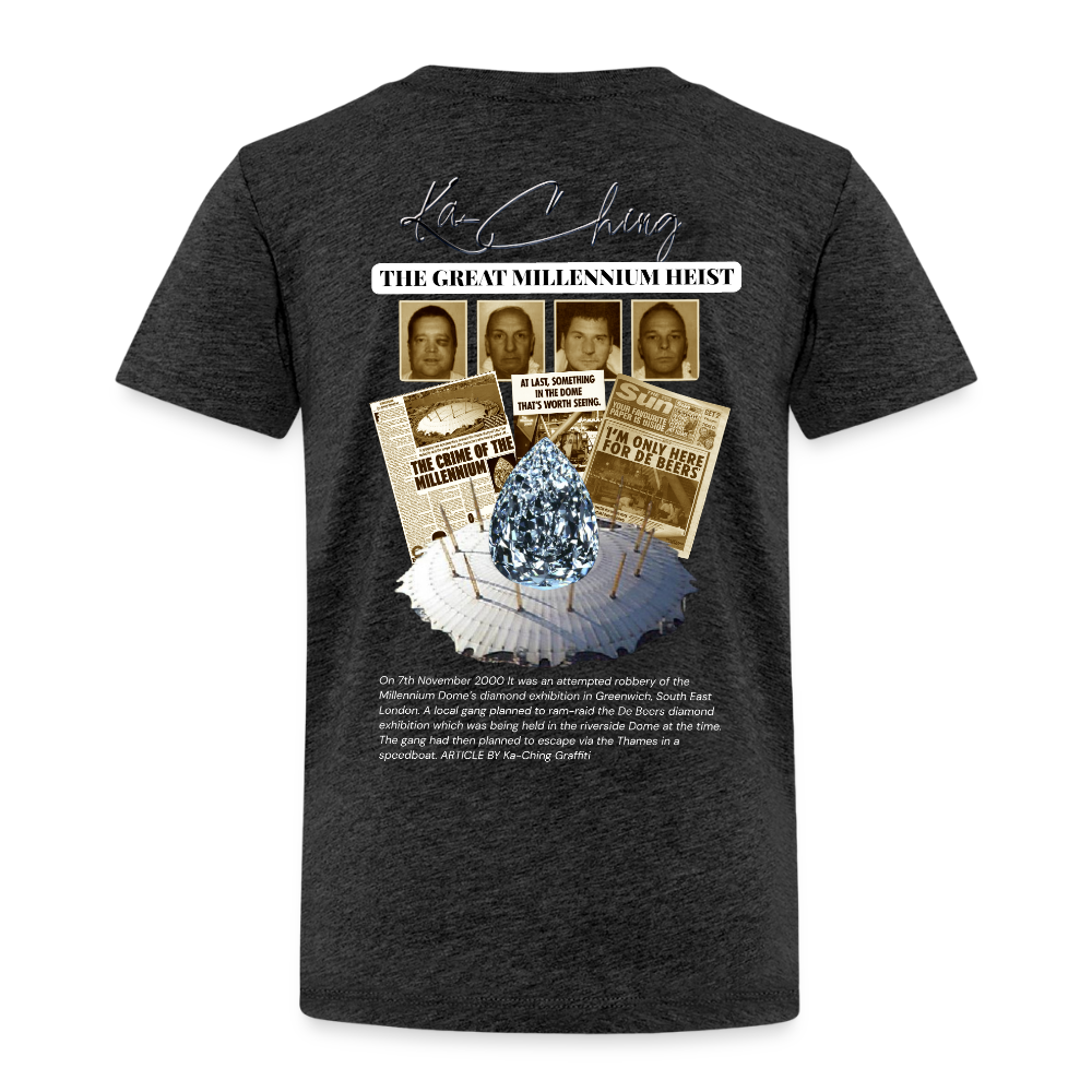 Diamond Range Millenium Heist 2000 Tee limited edition - charcoal grey