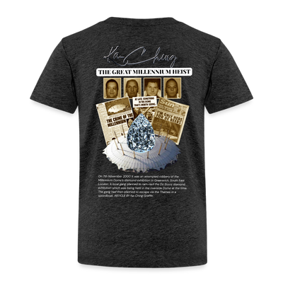 Diamond Range Millenium Heist 2000 Tee limited edition - charcoal grey