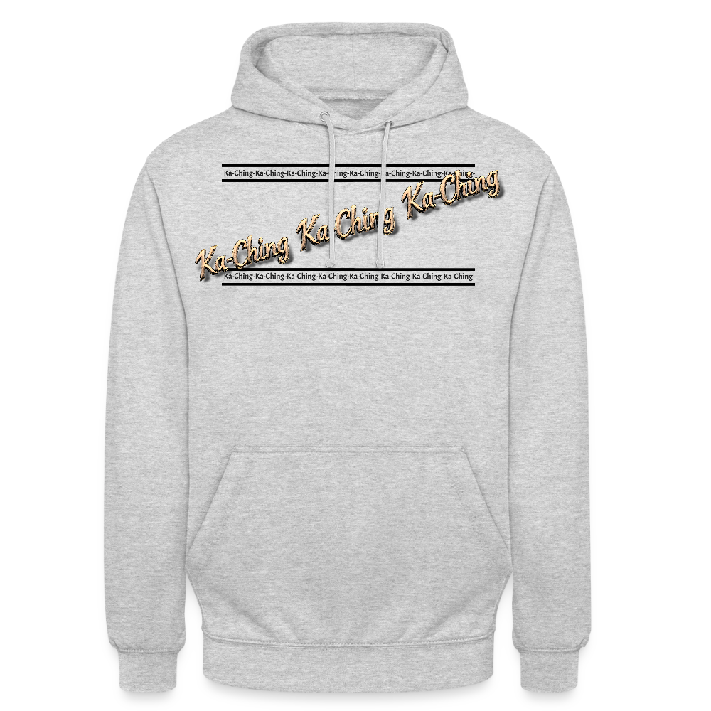 Ka-Ching Unisex Hoodie design 2 - light heather grey