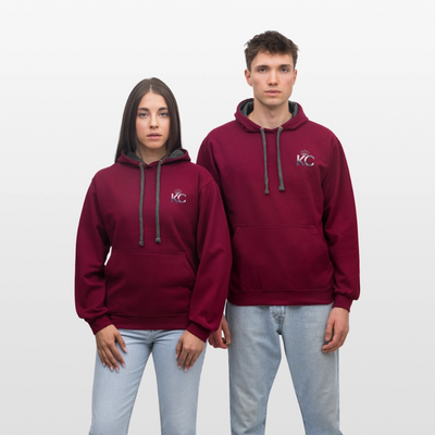Silver Range City Bonds Robɓery 1990 Hoodie limited edition - burgundy/charcoal