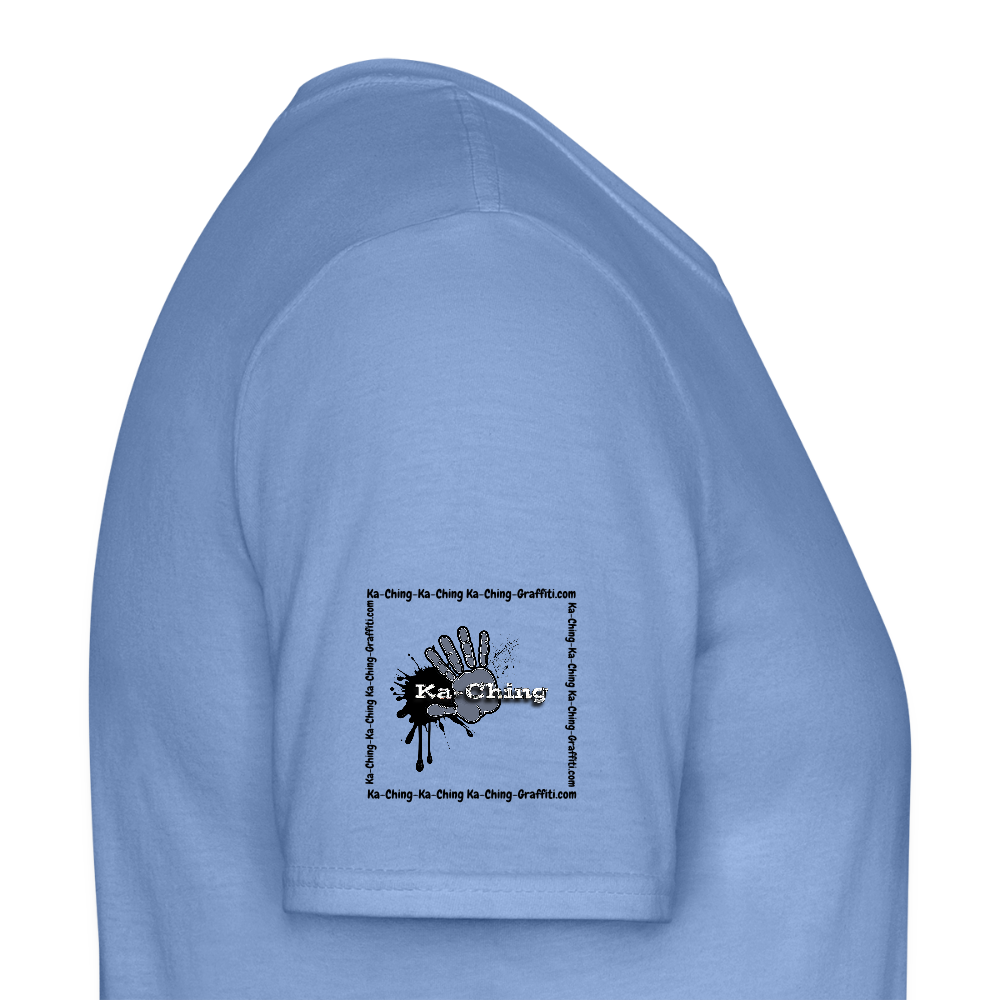 Unisex T-Shirt Ching Silver Logo CH-SLR-T-03c - carolina blue