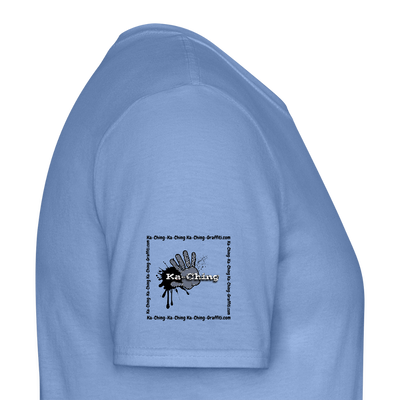 Unisex T-Shirt Ching Silver Logo CH-SLR-T-03c - carolina blue