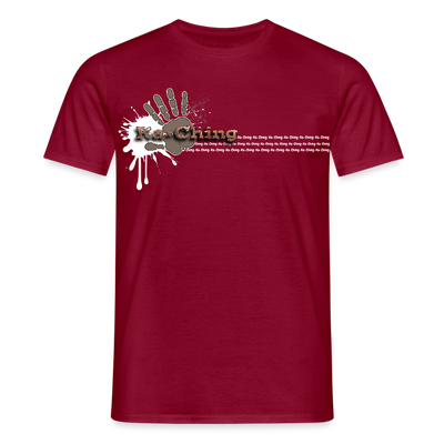 Unisex T-Shirt Ching Bronze Logo WH/Dark CHBR-T-04d - brick red