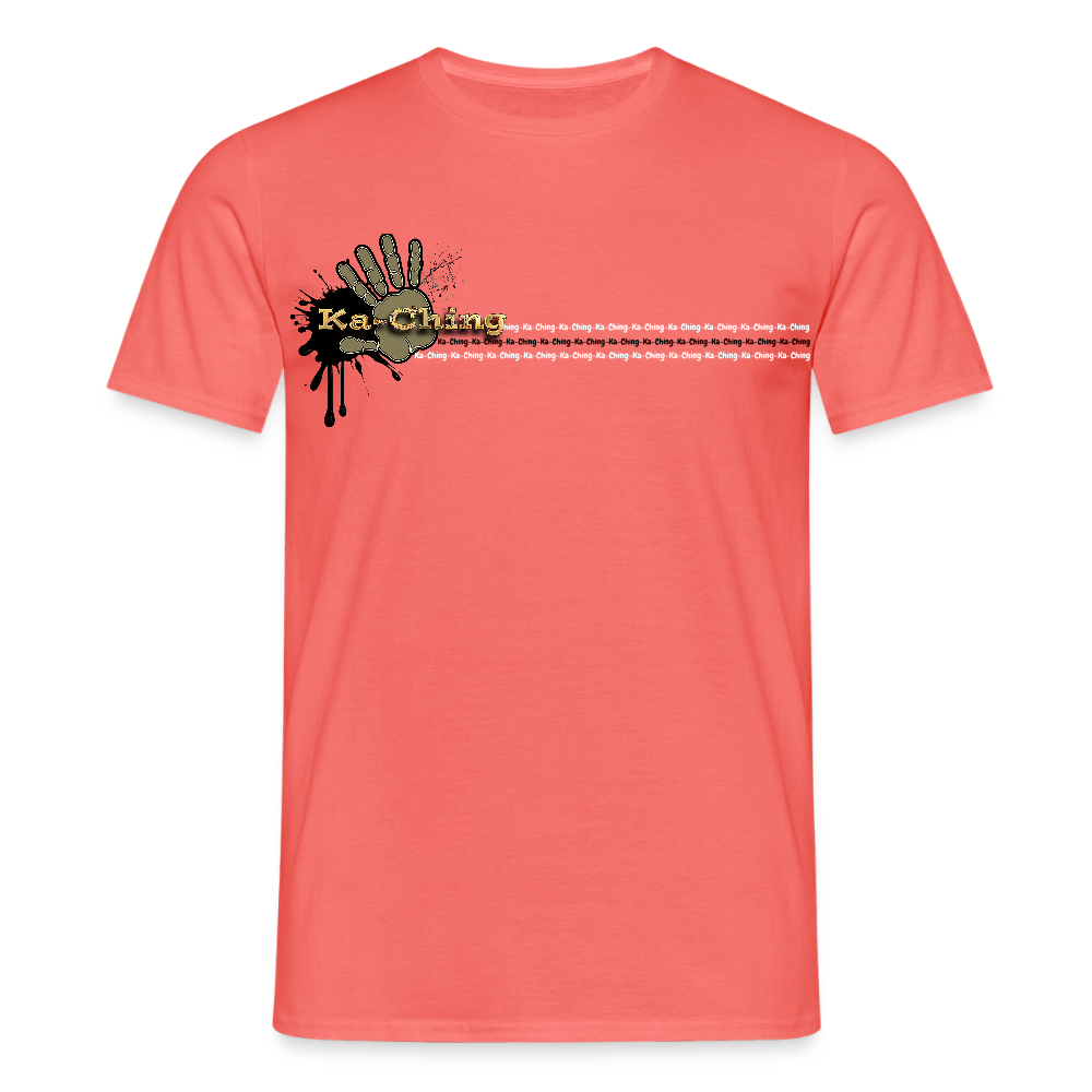 Unisex T-Shirt Ching Gold Logo CHGD-T-02c - coral