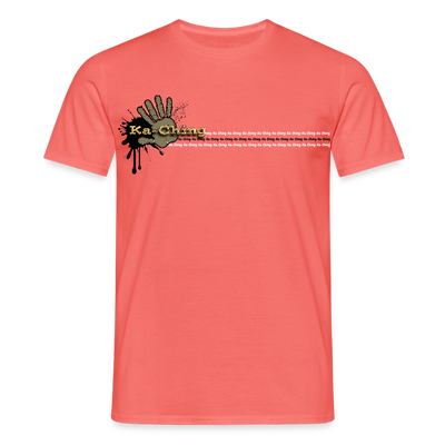 Unisex T-Shirt Ching Gold Logo CHGD-T-02c - coral