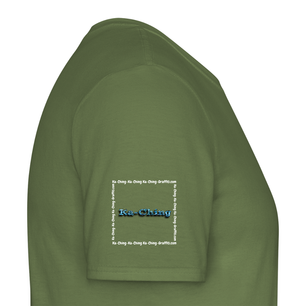 Unisex T-Shirt Ching Blue Logo WH/Dark CHBL-T-05d - military green