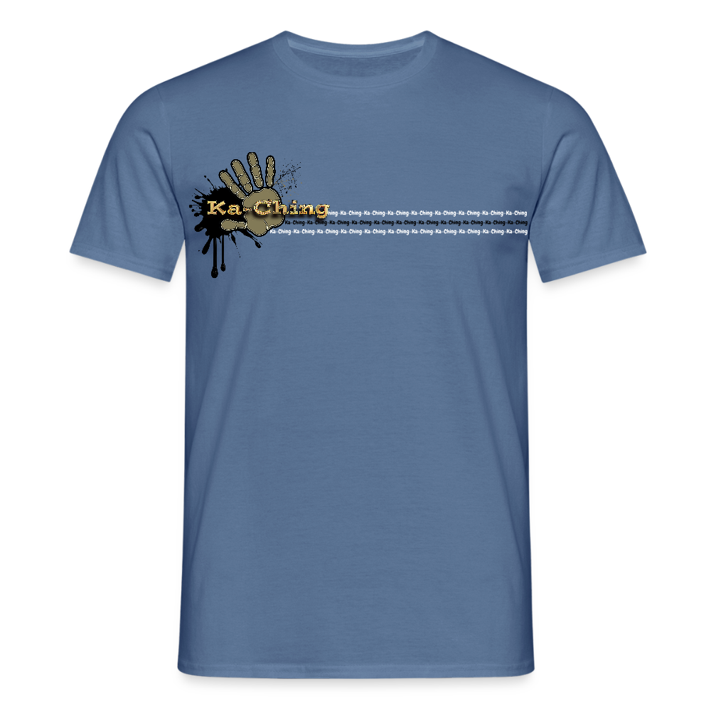 Unisex T-Shirt Ching Gold Logo CHGD-T-02c - dove blue 