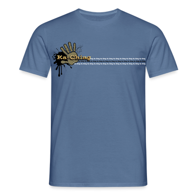 Unisex T-Shirt Ching Gold Logo CHGD-T-02c - dove blue 