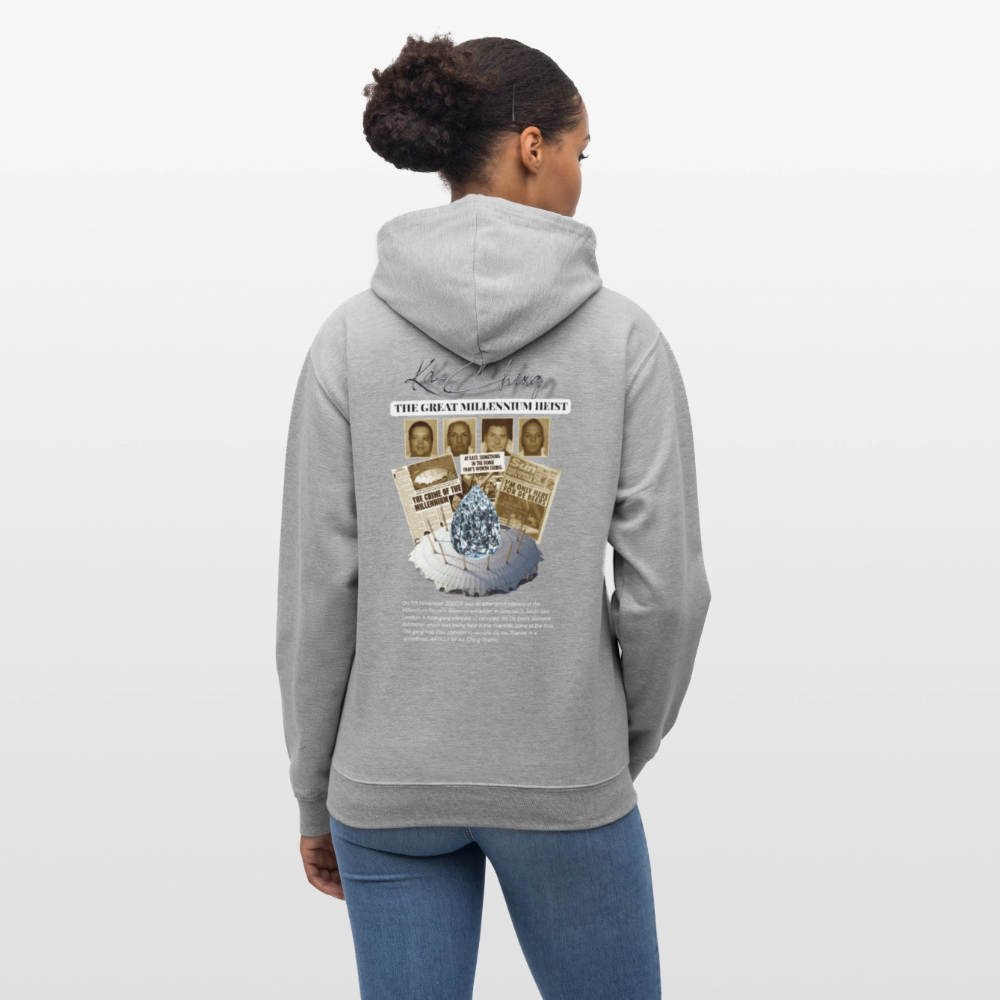 Diamond Range Millenium Heist 2000 Hoodie limited edition - heather grey/navy