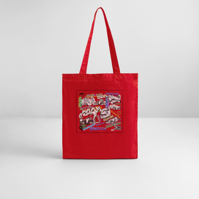 Graffiti F1Tote Bag - red