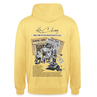 diamond range limited edition Hoodie  design 1 light background - lemon yellow