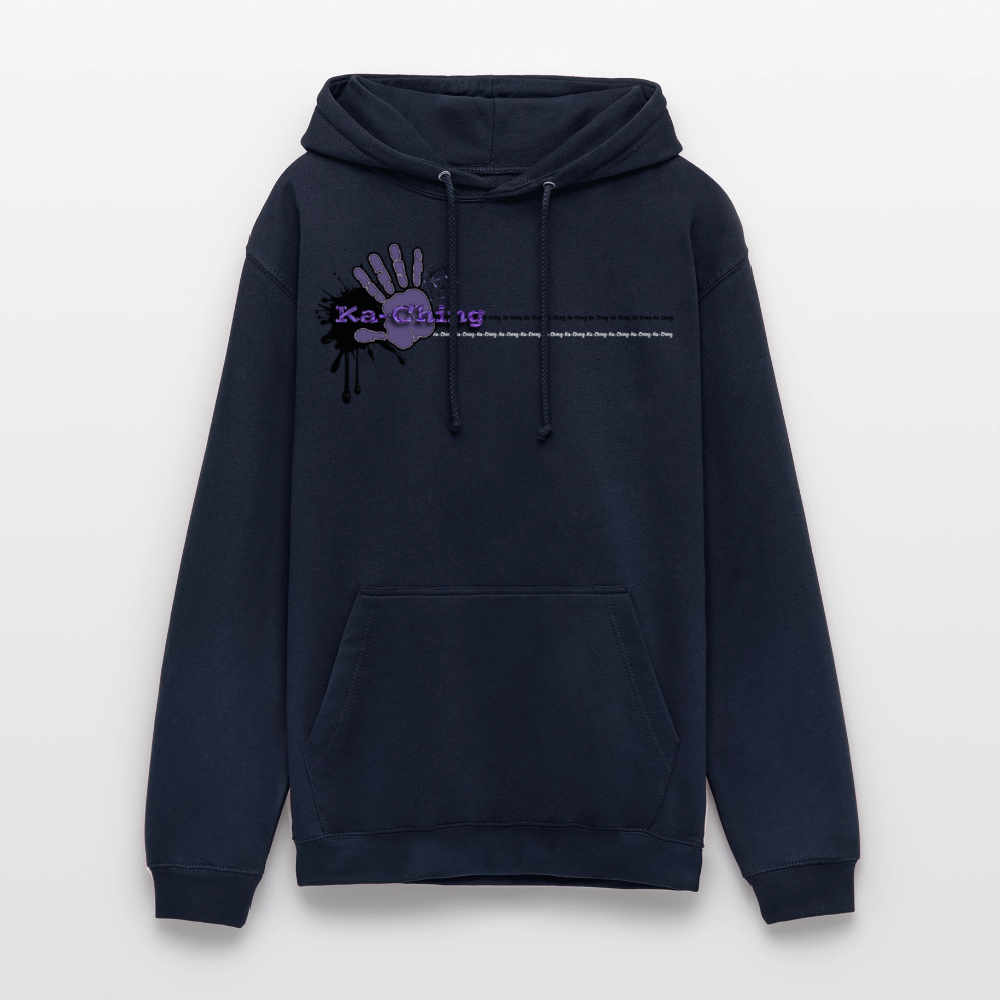 Unisex Hoodie Ching Purple logo - navy