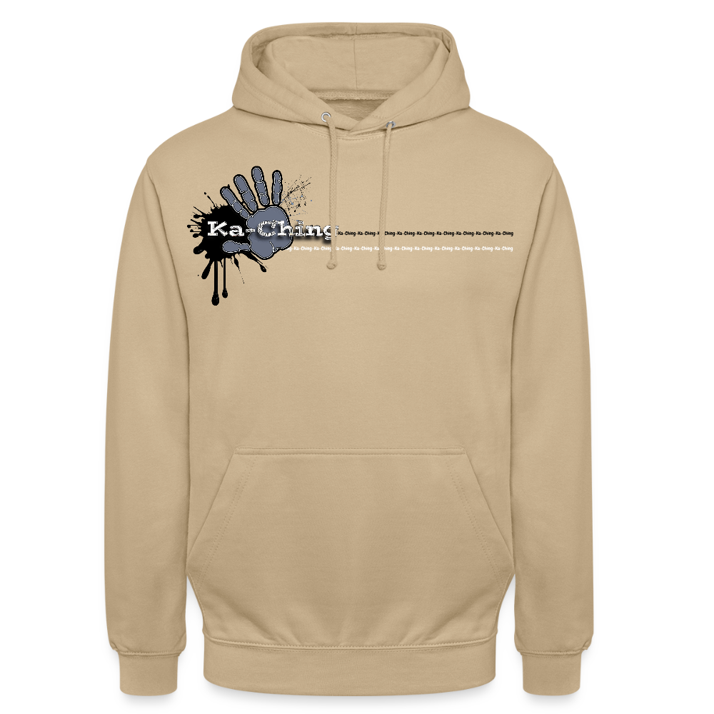 Unisex Hoodie Ching Silver logo - beige