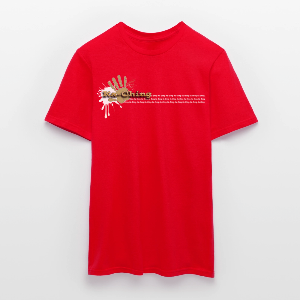 Unisex T-Shirt Ching Gold Logo WH/Dark CHGD-T-02d - red