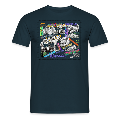 Unisex T-Shirt F1 Graffiti - navy
