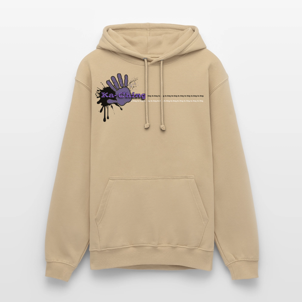 Unisex Hoodie Ching Purple logo - beige