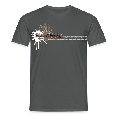 Unisex T-Shirt Ching Bronze Logo WH/Dark CHBR-T-04d - charcoal grey