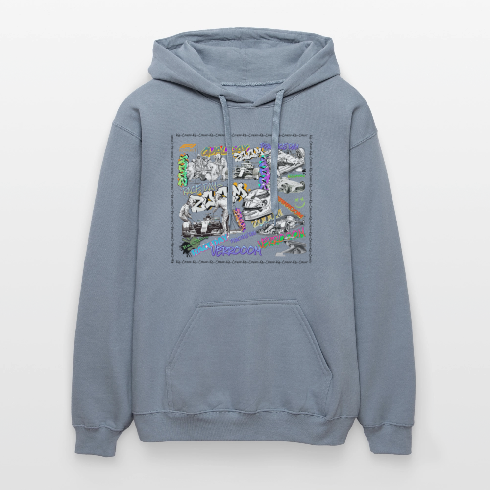 Unisex F1 Graffiti Hoodie - blue