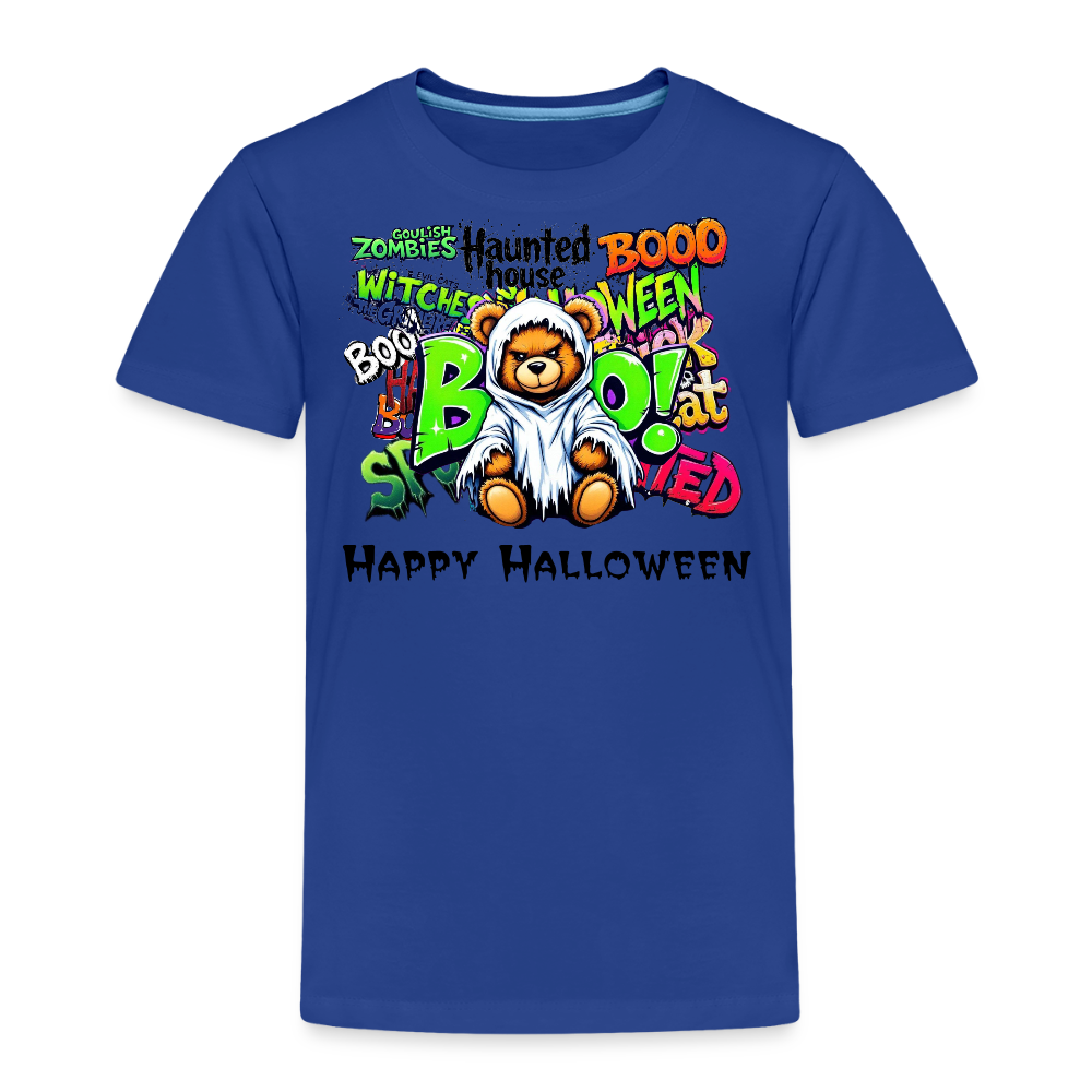 Teddie Ghost boo Tee - royal blue