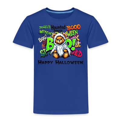 Teddie Ghost boo Tee - royal blue