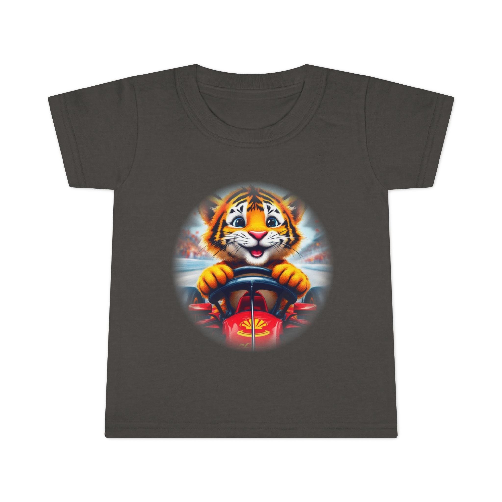 Playful Tiger Driving Toddler T-Shirt | Cute Kids Graphic Tee for Fun Adventures