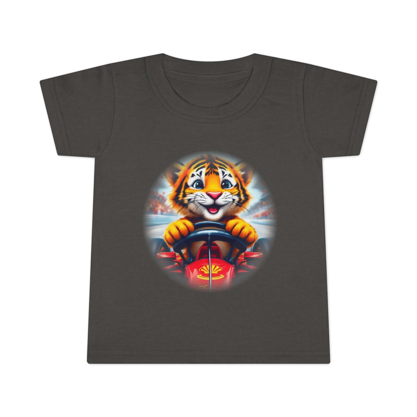 Playful Tiger Driving Toddler T-Shirt | Cute Kids Graphic Tee for Fun Adventures