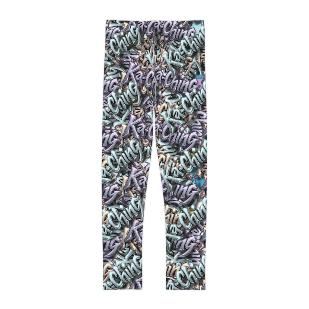 Ching Print Leggings, Playful Activewear, Fashionable, Gift for Kids