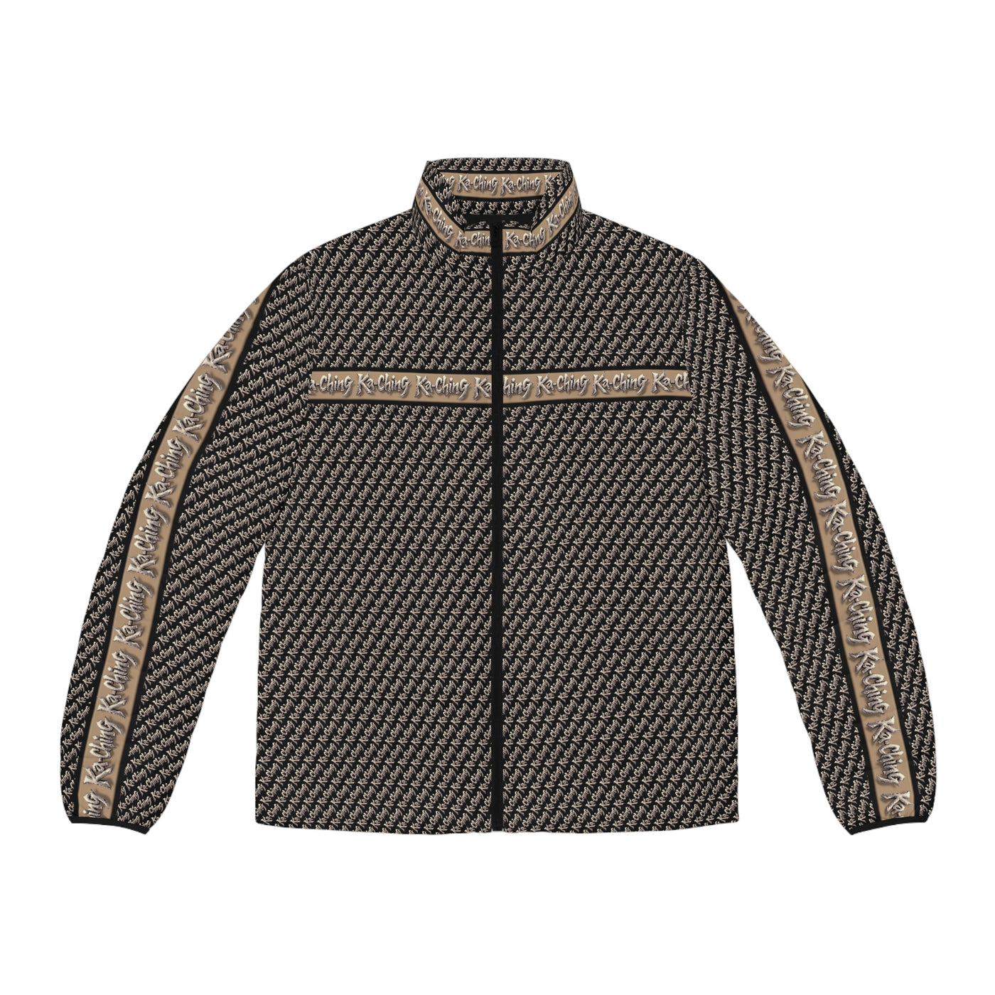 Ka-Ching Tan designer print Puffer Jacket limited edition