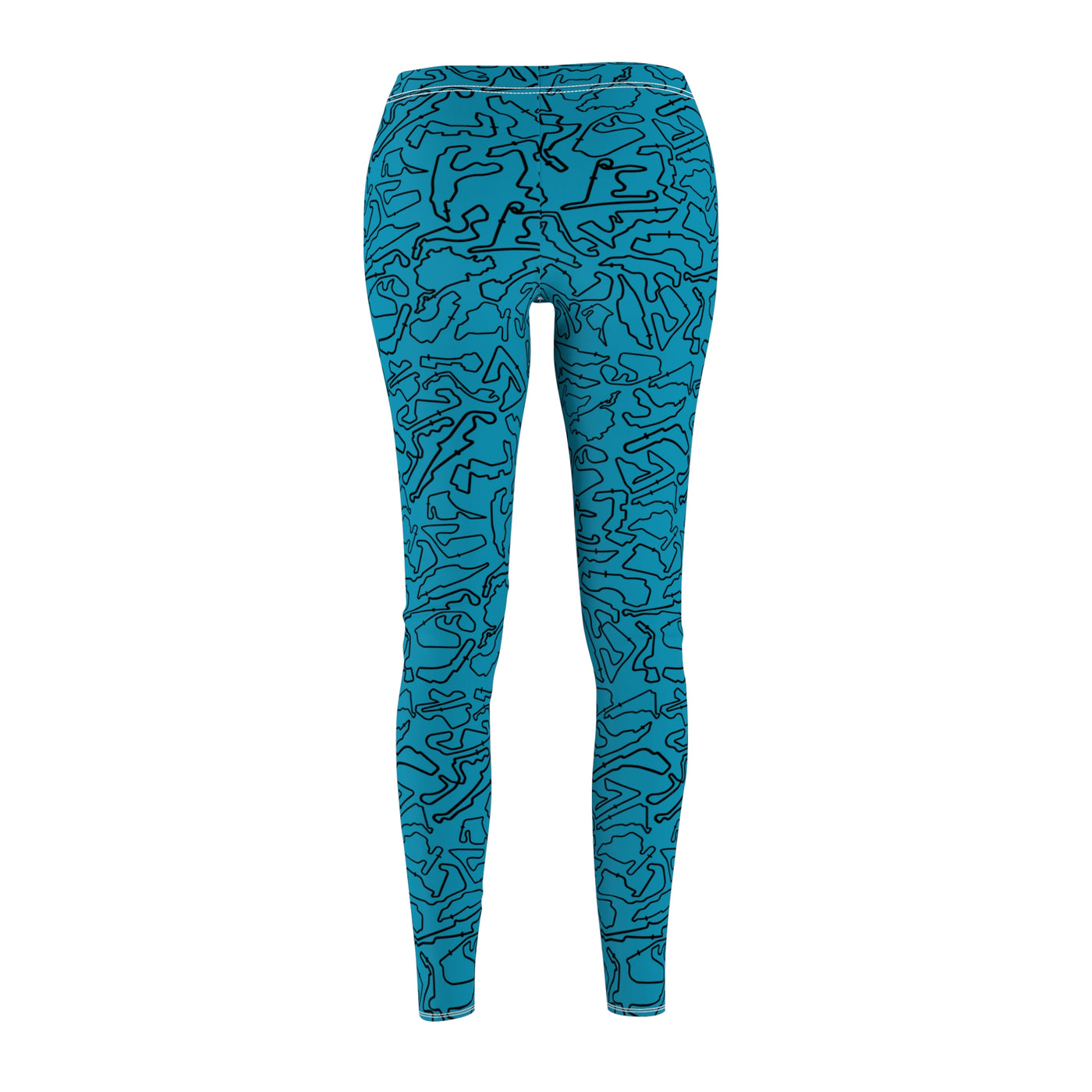 Track Teal Casual Leggings