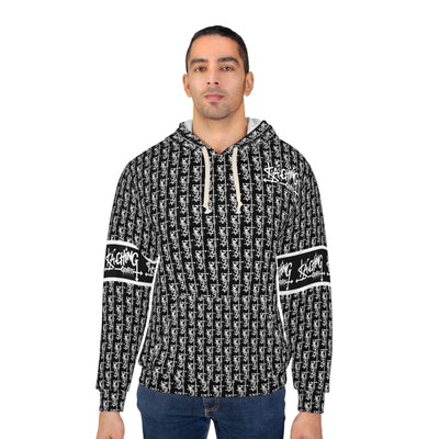 Ka-Ching Graffiti Black Hoodie - Unisex Pullover, Streetwear Fashion, Casualwear, Unique Graphic Sweatshirt, Gift for Creative Souls