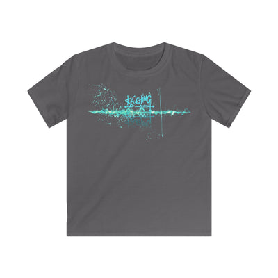 Ka-Ching Kids Neon Aqua Tee -