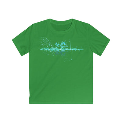 Ka-Ching Kids Neon Aqua Tee -